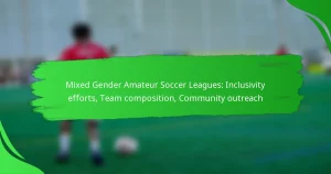 Mixed Gender Amateur Soccer Leagues: Inclusivity efforts, Team composition, Community outreach